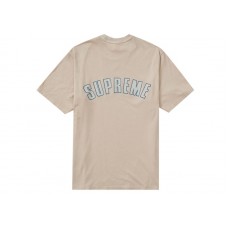 Supreme Cracked Arc S/S Top Light Brown