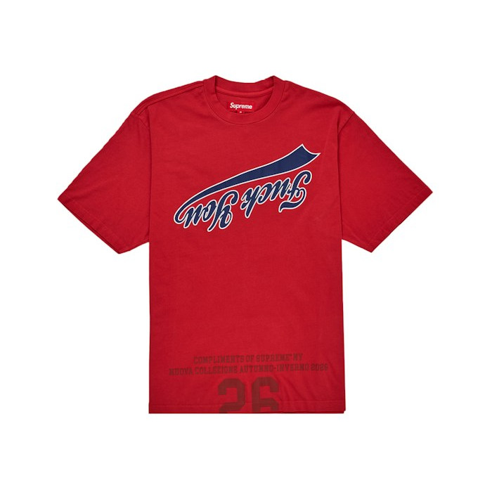 Футболка Supreme Cracked Flipped S/S Top Red Футболка Supreme Cracked Flipped S/S Top Red