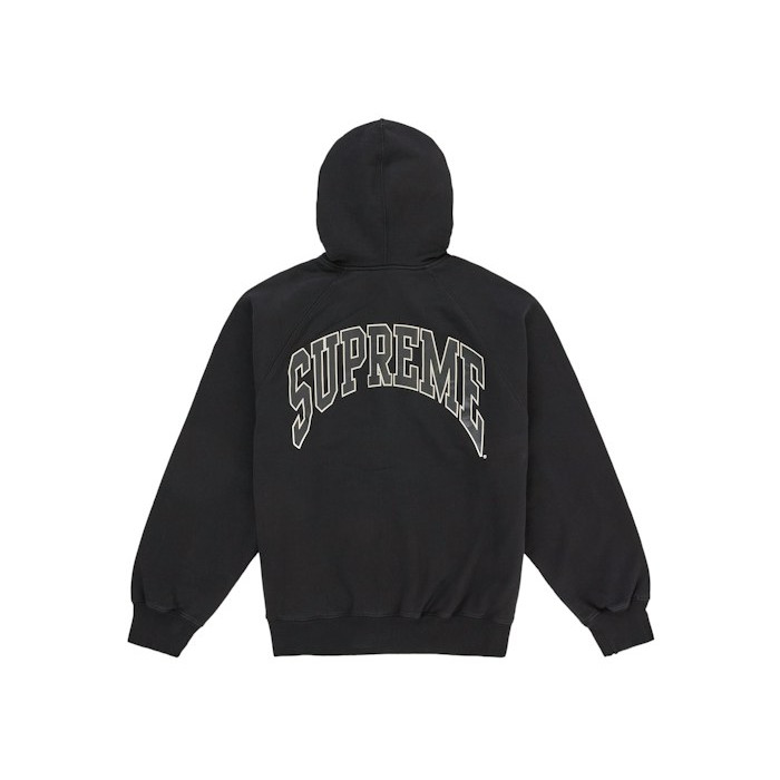 Худи Supreme Cracked Raglan Zip Up Hooded Sweatshirt Black Худи Supreme Cracked Raglan Zip Up Hooded Sweatshirt Black