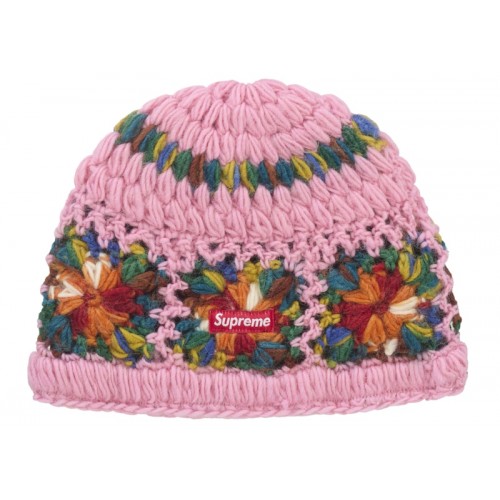 Supreme Crochet Beanie (SS25) Pink