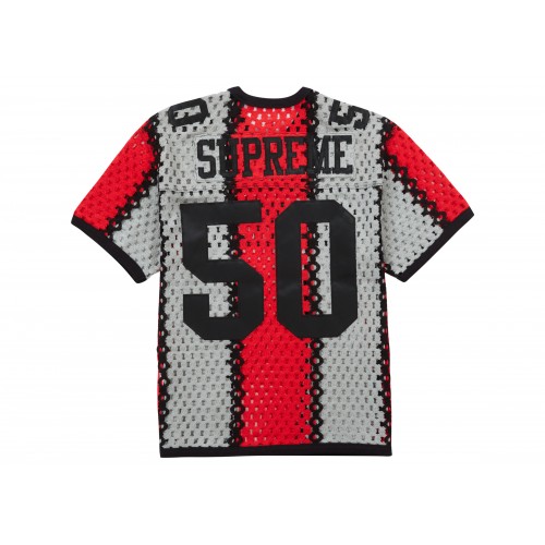 Оригинальный шмот Supreme Crochet Football Jersey Black - 70см