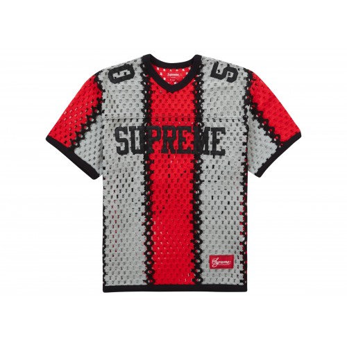 Оригинальный шмот Supreme Crochet Football Jersey Black - 70см