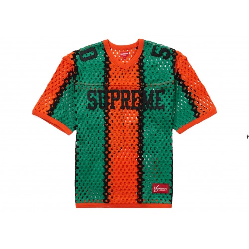 Оригинальный шмот Supreme Crochet Football Jersey Orange - 70см