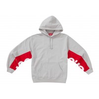 Supreme Cropped Panels Hooded Sweatshirt Grey