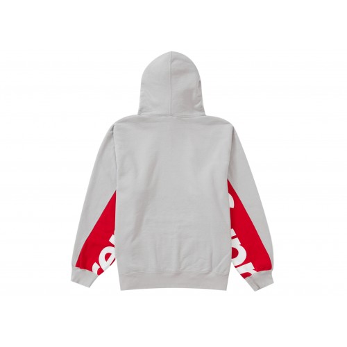 Оригинальный шмот Supreme Cropped Panels Hooded Sweatshirt Grey