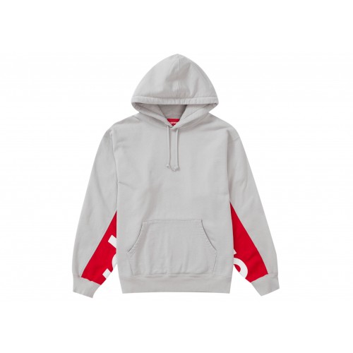 Оригинальный шмот Supreme Cropped Panels Hooded Sweatshirt Grey
