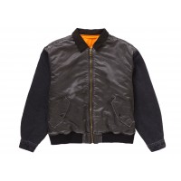 Supreme Denim Sleeve MA-1 Black