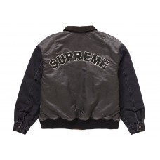 Supreme Denim Sleeve MA-1 Black