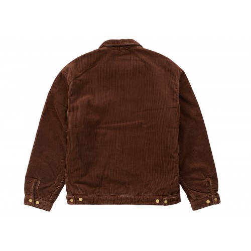 Оригинальный шмот Supreme Dickies Corduroy Work Jacket Brown - 70см