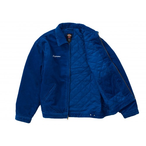 Оригинальный шмот Supreme Dickies Corduroy Work Jacket Royal - 70см