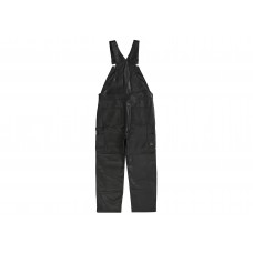 Supreme Dickies Leather Overalls Black