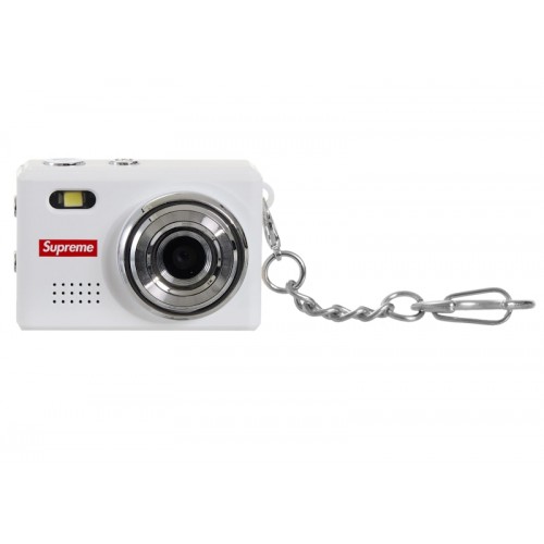 Supreme Digital Camera Keychain White