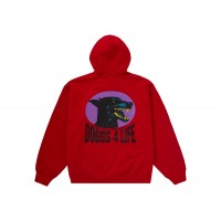 Supreme Doggs Hooded Sweatshirt Red