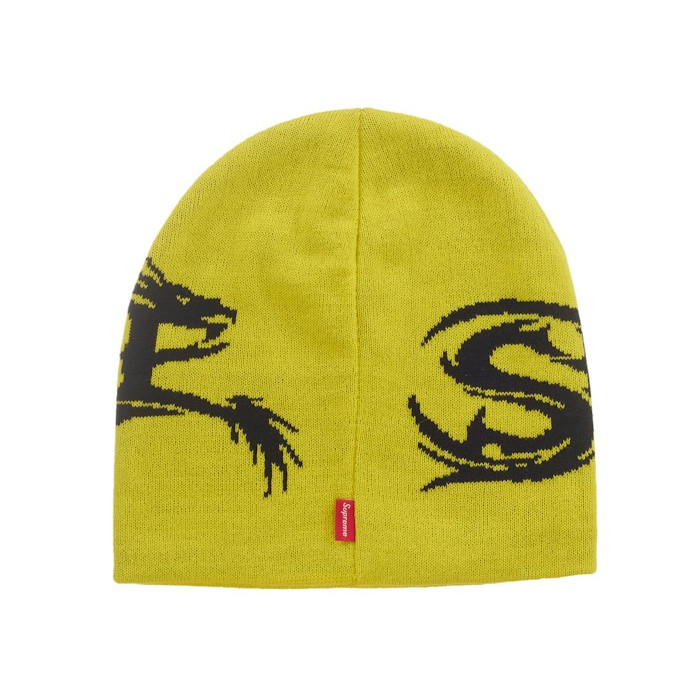 Шапка Supreme Dragon Beanie (FW26) Yellow Шапка Supreme Dragon Beanie (FW26) Yellow