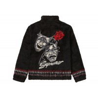 Supreme Drama Mask Fleece Jacket Black