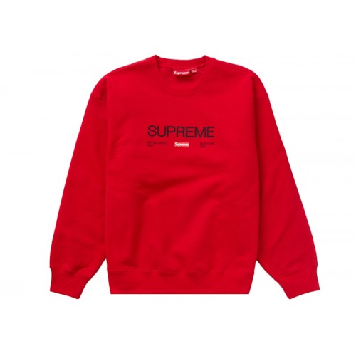 Оригинальный шмот Supreme Established Crewneck Red