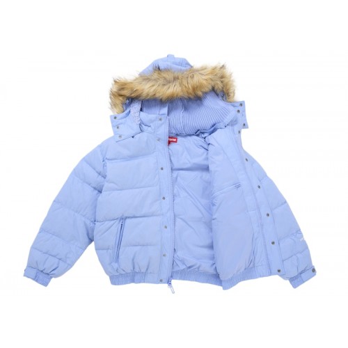 Supreme Facemask 700-Fill Down Puffer Jacket Light Blue