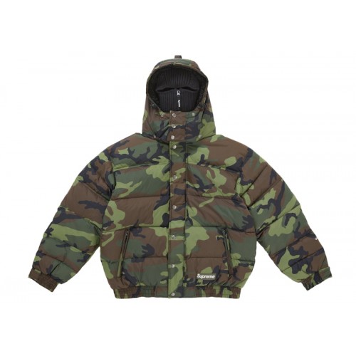 Supreme Facemask 700-Fill Down Puffer Jacket Woodland Camo