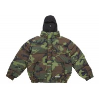 Supreme Facemask 700-Fill Down Puffer Jacket Woodland Camo