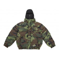 Supreme Facemask 700-Fill Down Puffer Jacket Woodland Camo