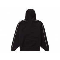 Supreme Falcon Raglan Zip Up Hooded Sweatshirt Black