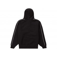 Supreme Falcon Raglan Zip Up Hooded Sweatshirt Black
