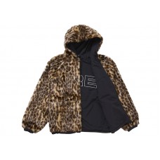 Supreme Faux Fur Reversible Hooded Track Jacket Black