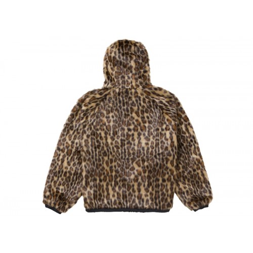 Supreme Faux Fur Reversible Hooded Track Jacket Black