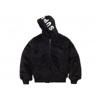 Supreme Faux Fur Reversible MA-1 Black