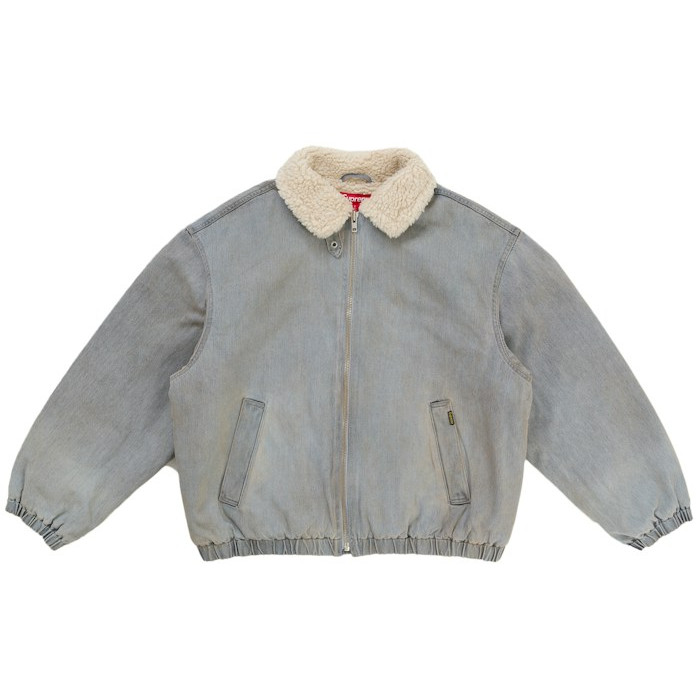 Куртка Supreme Faux Shearling Lined Bomber Jacket (FW26) Washed Grey Куртка Supreme Faux Shearling Lined Bomber Jacket (FW26) Washed Grey