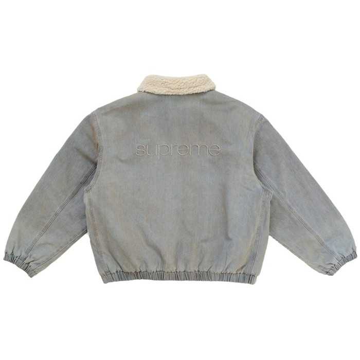 Куртка Supreme Faux Shearling Lined Bomber Jacket (FW26) Washed Grey Куртка Supreme Faux Shearling Lined Bomber Jacket (FW26) Washed Grey
