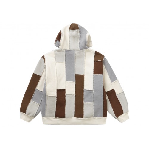 Оригинальный шмот Supreme Faux Shearling Zip Up Hooded Sweatshirt Natural