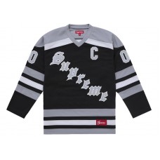 Supreme Fire & Ice Hockey Jersey Black