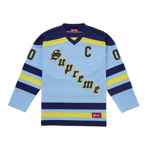 Supreme Fire & Ice Hockey Jersey Light Blue