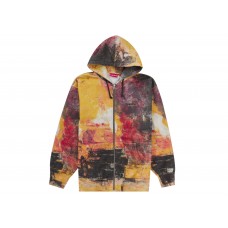 Supreme Fire Zip Up Hooded Sweatshirt Multicolor