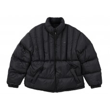 Supreme Flannel Reversible Puffer Jacket Black