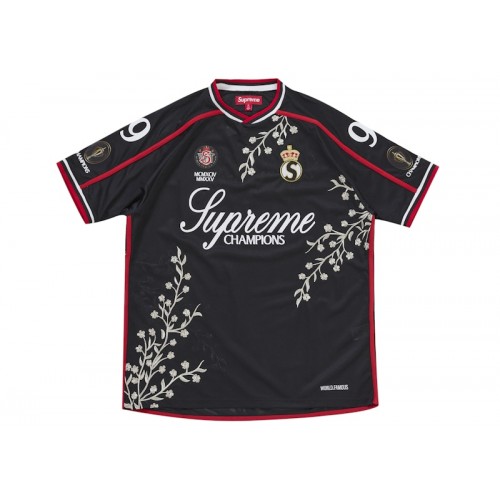 Supreme Floral Soccer Jersey Black