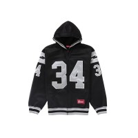 Supreme Football Zip Up Hooded Sweatshirt Black