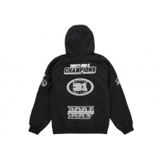 Supreme Football Zip Up Hooded Sweatshirt (FW25) Black
