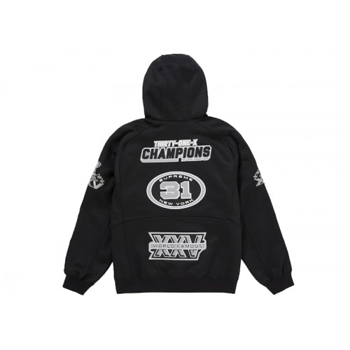Supreme Football Zip Up Hooded Sweatshirt (FW25) Black Supreme Football Zip Up Hooded Sweatshirt (FW25) Black
