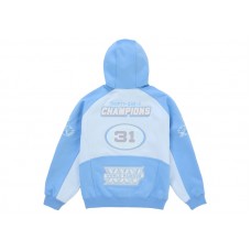 Supreme Football Zip Up Hooded Sweatshirt (FW25) Light Blue