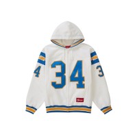 Supreme Football Zip Up Hooded Sweatshirt White