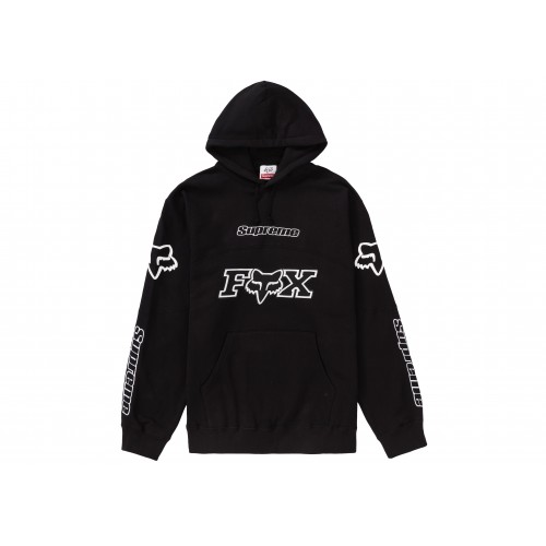 Оригинальный шмот Supreme Fox Racing Hooded Sweatshirt Black
