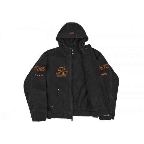 Supreme Fox Racing Hooded Work Jacket Black