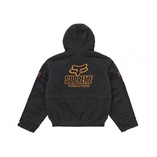 Supreme Fox Racing Hooded Work Jacket Black