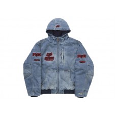 Supreme Fox Racing Hooded Work Jacket Denim