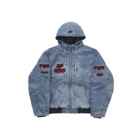 Supreme Fox Racing Hooded Work Jacket Denim