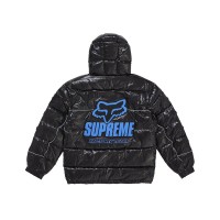 Supreme Fox Racing Shiny Down Puffer Jacket Black