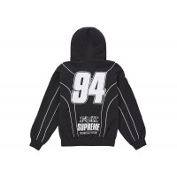 Supreme Fox Racing Zip Up Hooded Sweatshirt Black