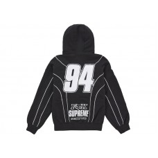 Supreme Fox Racing Zip Up Hooded Sweatshirt Black